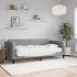 Sofá cama con colchón tela gris claro 90x190