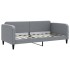 Sofá cama con colchón tela gris claro 90x190