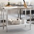 Mesa de trabajo de cocina acero inoxidable 110x55x85