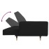 Sofá cama de 2 plazas con dos almohadas terciopelo