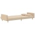 Sofá cama de 2 plazas con dos almohadas tela color