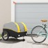 Remolque para bicicleta hierro negro y amarillo 45