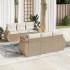 Set sofás de jardín 7 piezas y cojines ratán sintético