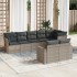 Set de sofás de jardín 8 pzas y cojines ratán sintético