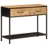 Mesa consola madera maciza de mango y hierro 100x35x76