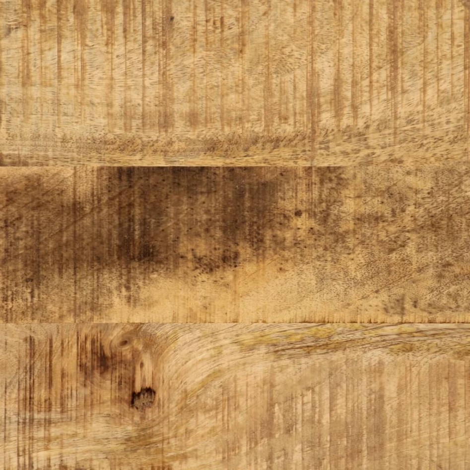 Mesa consola madera maciza de mango y hierro 100x35x76