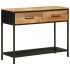 Mesa consola madera maciza de mango y hierro 100x35x76