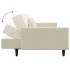 Sofá cama de 2 plazas con dos almohadas terciopelo color