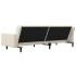 Sofá cama de 2 plazas con dos almohadas terciopelo color