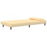 Sofá cama de 2 plazas con dos almohadas terciopelo color
