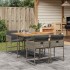 Set comedor de jardín 5 piezas con cojines ratán sintético