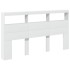 Cabecero de cama con LED blanco 180x17x102