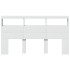 Cabecero de cama con LED blanco 180x17x102