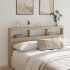 Cabecero de cama con LED roble Sonoma 180x17x102