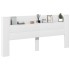 Cabecero de cama con LED blanco 220x16,5x103,5