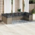 Set de sofás de jardín 10 pzas con cojines ratán sintético