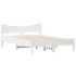 Estructura de cama sin colchón madera de pino blanca 120x200