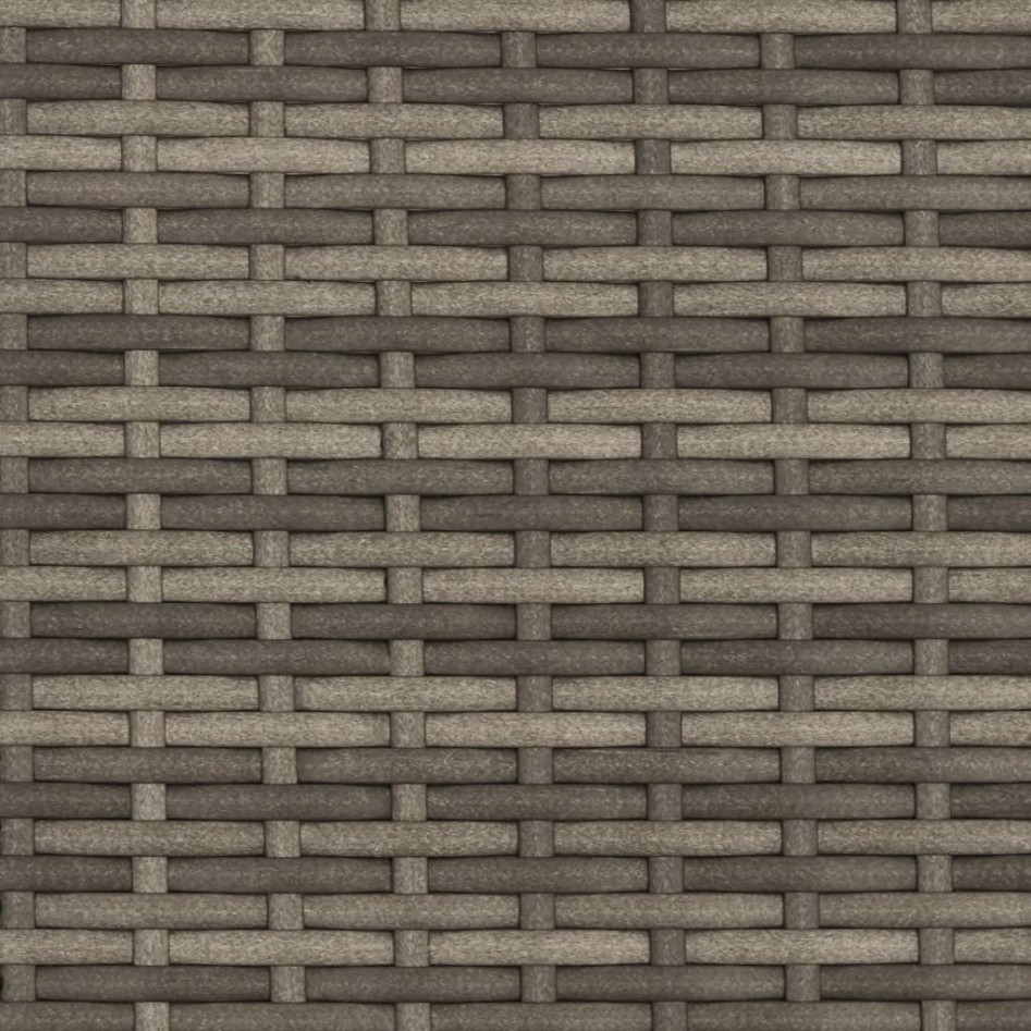 Tumbona doble con capota y cojines ratán sintético