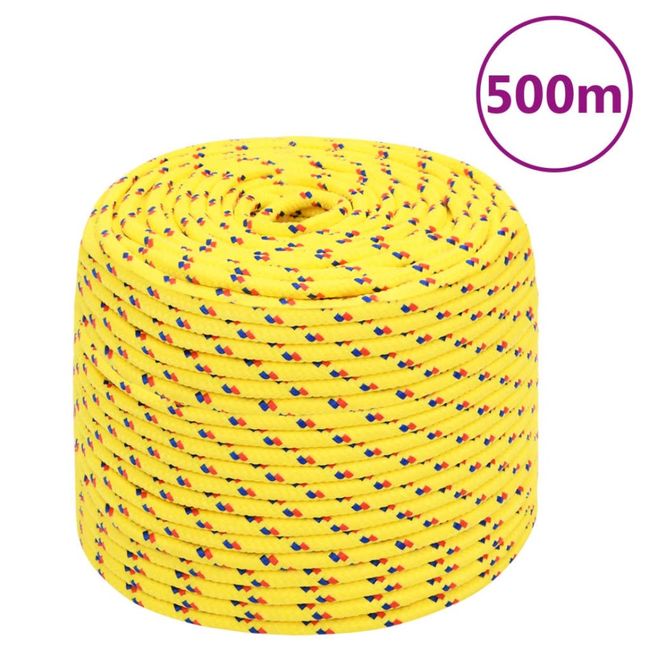 Cuerda de barco polipropileno amarillo 10 mm 500