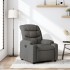 Sillón reclinable de tela gris
