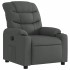 Sillón reclinable de tela gris