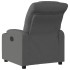 Sillón reclinable de tela gris