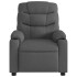 Sillón reclinable de tela gris