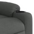 Sillón reclinable de tela gris