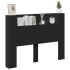 Cabecero de cama con luz LED negro 140x16,5x103,5