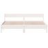 Cama sin colchón madera maciza de pino blanca 180x200