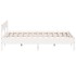 Cama sin colchón madera maciza de pino blanca 180x200