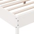 Cama sin colchón madera maciza de pino blanca 180x200
