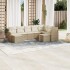 Set de sofás de jardín 9 pzas con cojines ratán sintético