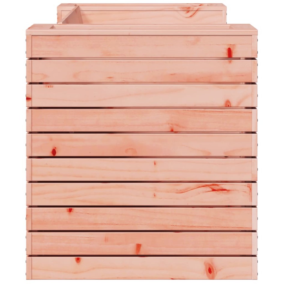 Banco con jardineras madera maciza Douglas 167,5x60x65