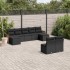 Set de sofás de jardín 8 piezas y cojines ratán sintético