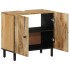 Armario de lavabo para baño madera maciza de mango 62x33x58