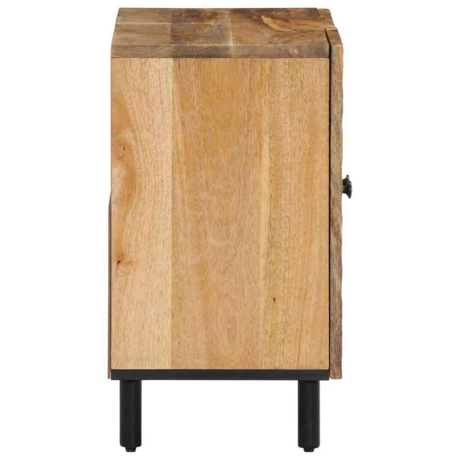 Armario de lavabo para baño madera maciza de mango 62x33x58
