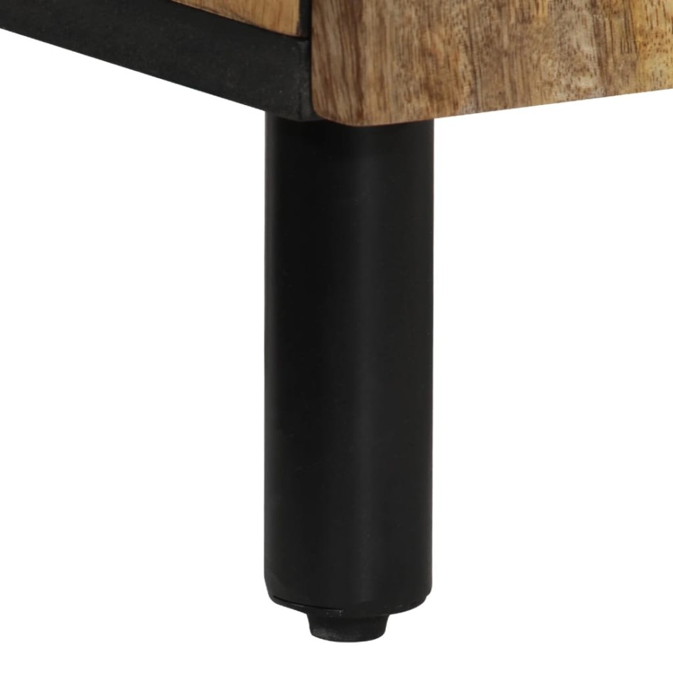 Armario de lavabo para baño madera maciza de mango 62x33x58