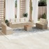 Set de sofás de jardín 9 pzas con cojines ratán sintético