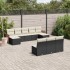 Set de sofás de jardín 10 pzas cojines ratán sintético