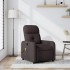 Sillón de masaje reclinable de tela marrón