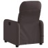 Sillón de masaje reclinable de tela marrón