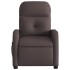 Sillón de masaje reclinable de tela marrón