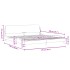Estructura cama sin colchón terciopelo rosa 200x200