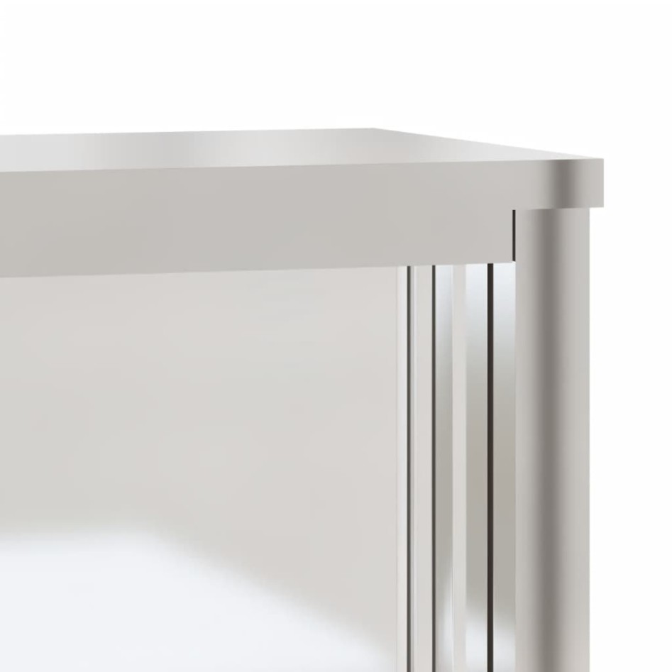 Armario de pared de cocina puertas correderas acero