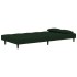 Sofá cama de 2 plazas con dos almohadas terciopelo verde