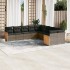 Set de sofás de jardín 10 pzas con cojines ratán sintético
