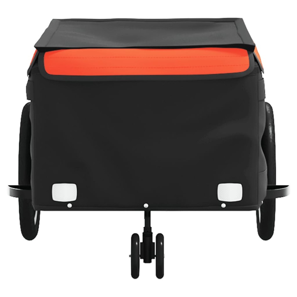 Remolque para bicicleta hierro negro y naranja 45