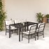 Set de muebles jardín 5 pzas con cojines ratán sintético
