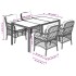 Set de muebles jardín 5 pzas con cojines ratán sintético